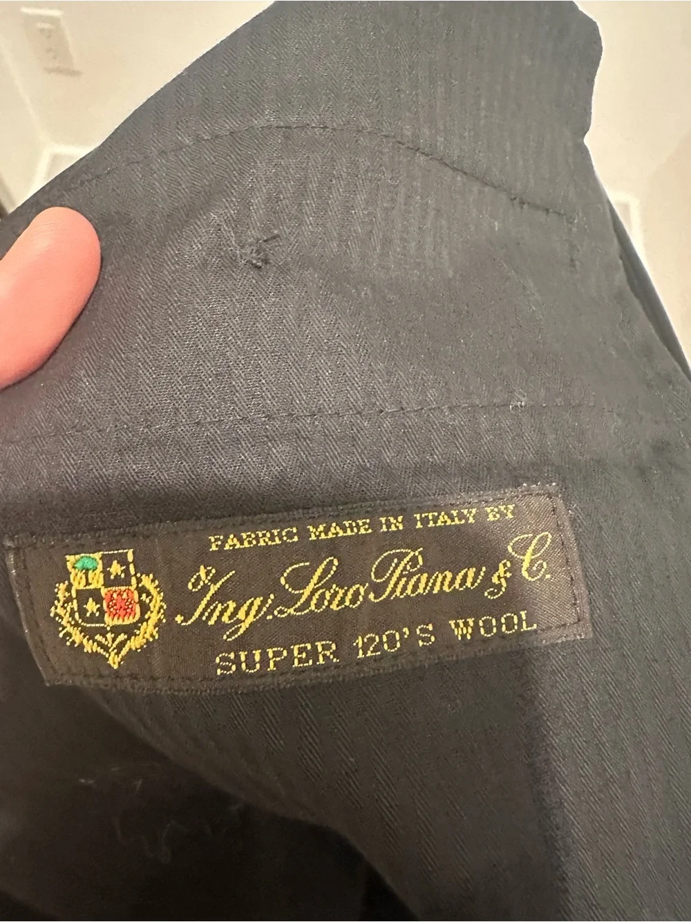 J CREW Loro Piana Super 120s Wool Ludlow Slim Fit Suit Dress Pants 32x34 Black